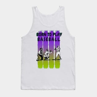 Born to play baseball Tank Top